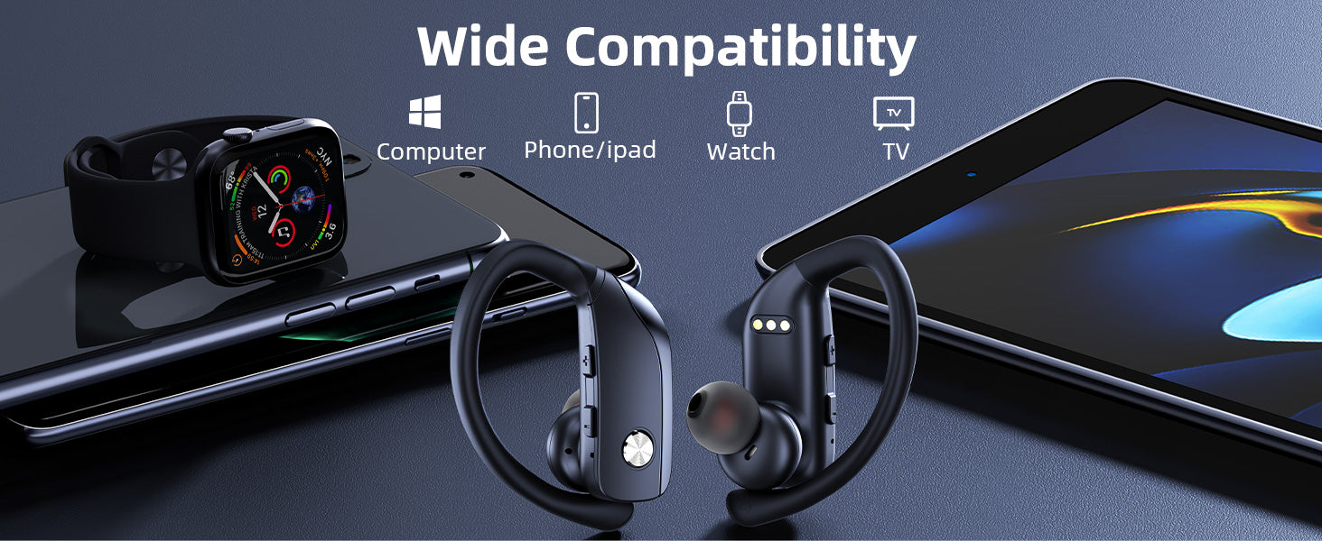BMANL Wireless Earbuds Black
LED Display Charging Case
Bluetooth Earbuds with Earhooks
Sport Earphones Secure Fit
Wireless Earbuds Battery Indicator
One Button Control Earbuds
48 Hour Playtime Wireless Earbuds
Crystal Clear Call Quality
Sweatproof Wireless Earbuds
Comfortable Earbuds for Workout